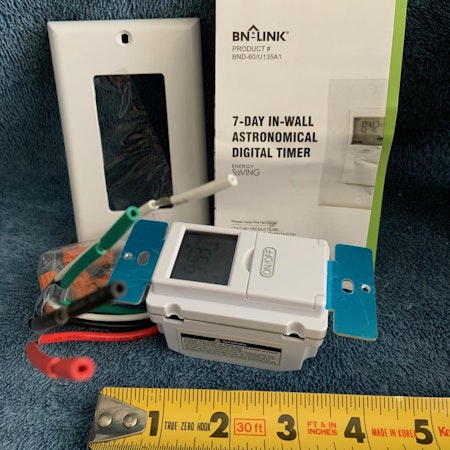 In Wall Countdown Timer Switch With Push Button 1 5 10 20 30 60mins Ne - Foto 9